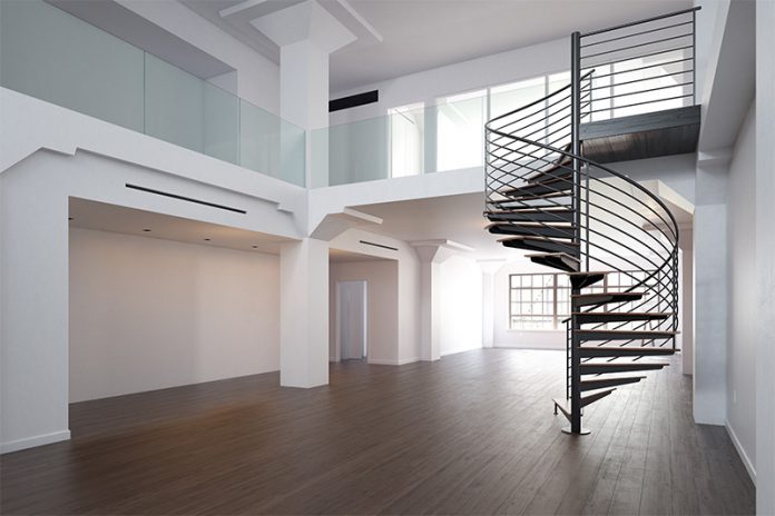229_60555889 Eine Wendeltreppe ist ein wahres Platzspar-Wunder. Doch bedenken Sie: Aufgrund der Bauform ist der Transport sperriger Gegenstände nicht so einfach möglich.